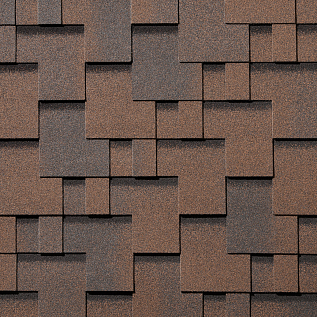 Купить Гибкая черепица QUIET TILE Gallery Латунная медь - изображение 1